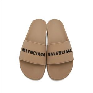 Womens authentic balenciaga pool slides
